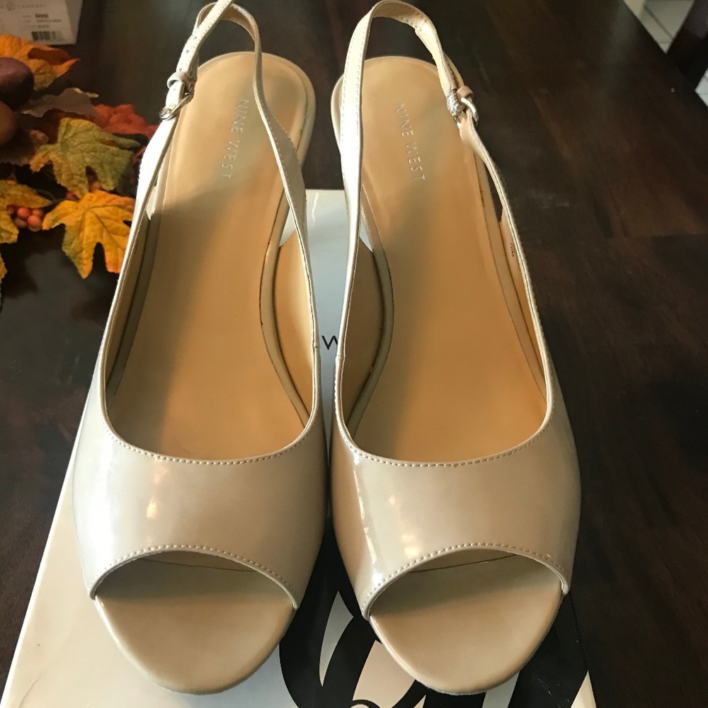 Nine West open toed heeled women's shoes